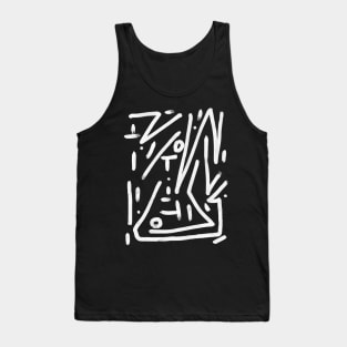 Abstract 90s Retro Grafitti Style Tank Top